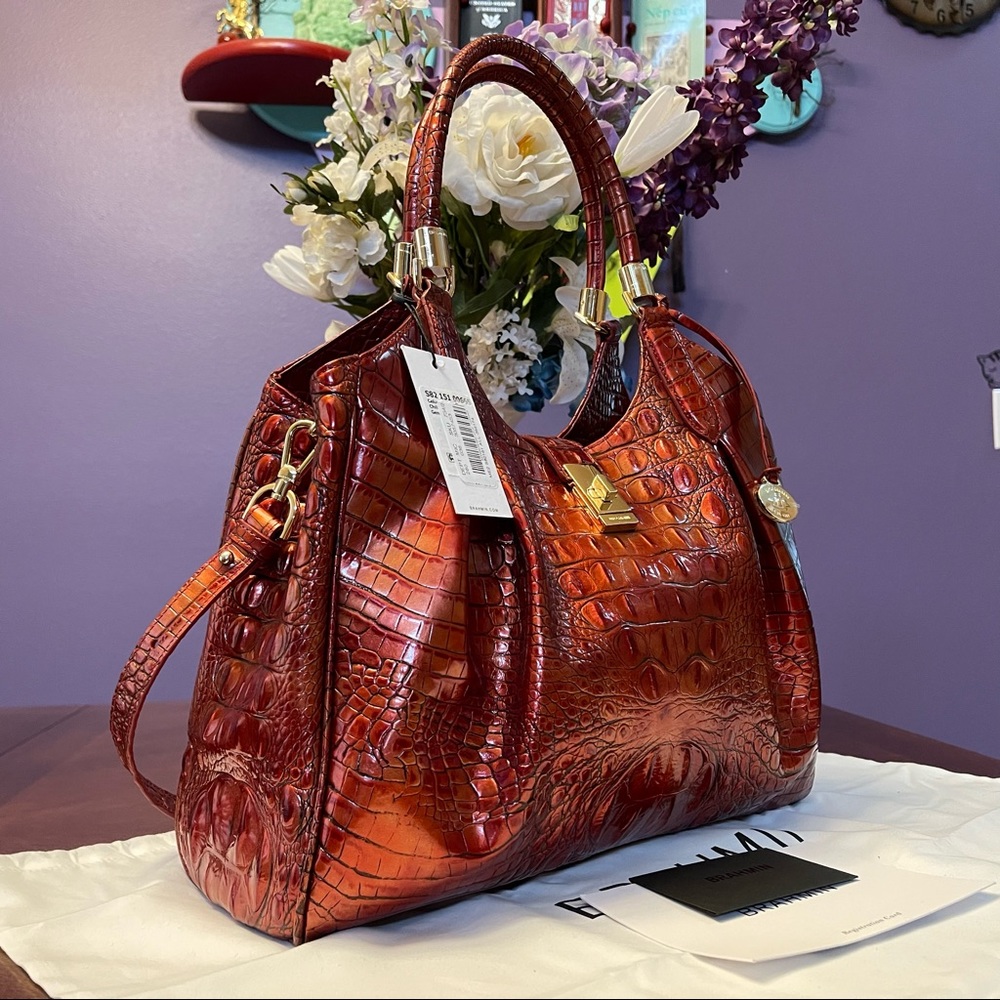 🌶 🌶 HOT COLOR! NWT Brahmin Chili Celia Hobo Bag
